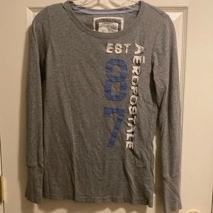 🟡🟡 Aeropostale Fitted Long-sleeve Tee (size L)